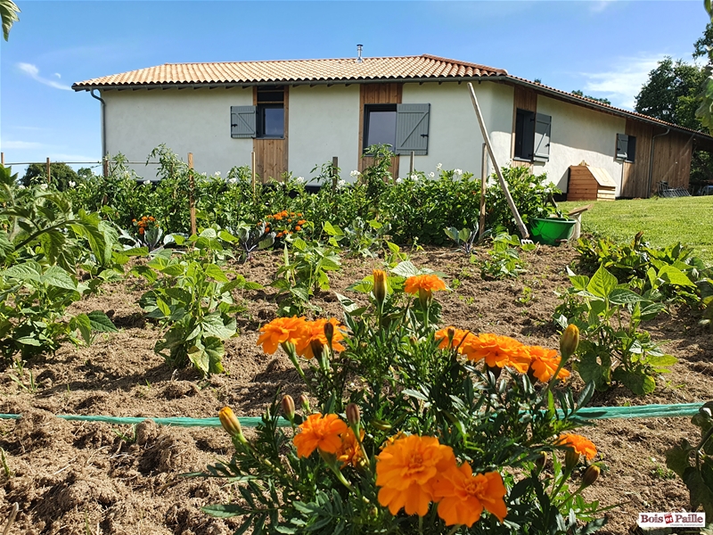 Charpente traditionnelle pour Maison Paille sur Parthenay (79)